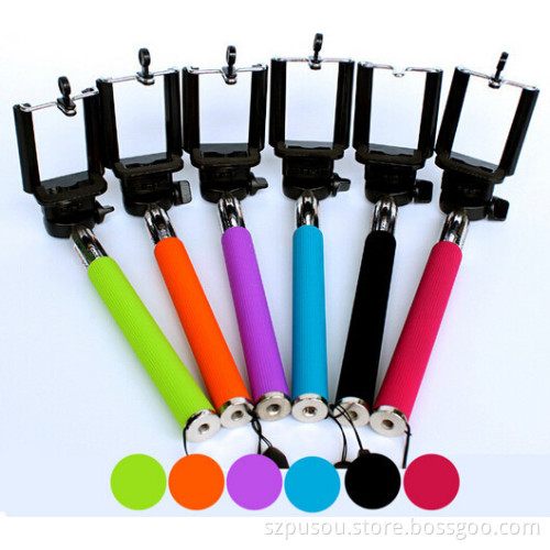 Cable take pole selfie monopod 2015 newest model monopod stick selfie pole